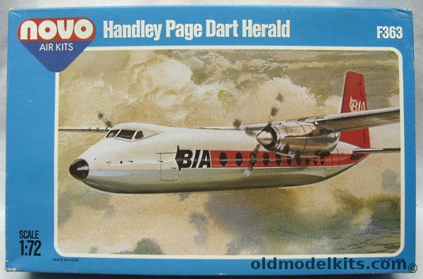 Novo 1/72 Handley Page Dart Herald - BIA Airlines, F363 plastic model kit